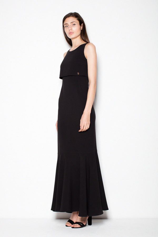 Long dress model 77159 ton