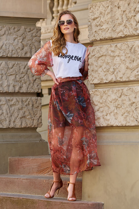 Long skirt model 145582