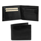 Portefeuille homme TRIPLO en cuir pleine fleur 3 volets