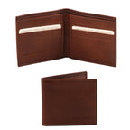 Portefeuille homme PURO en cuir pleine fleur 2 volets