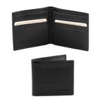Portefeuille homme PURO en cuir pleine fleur 2 volets