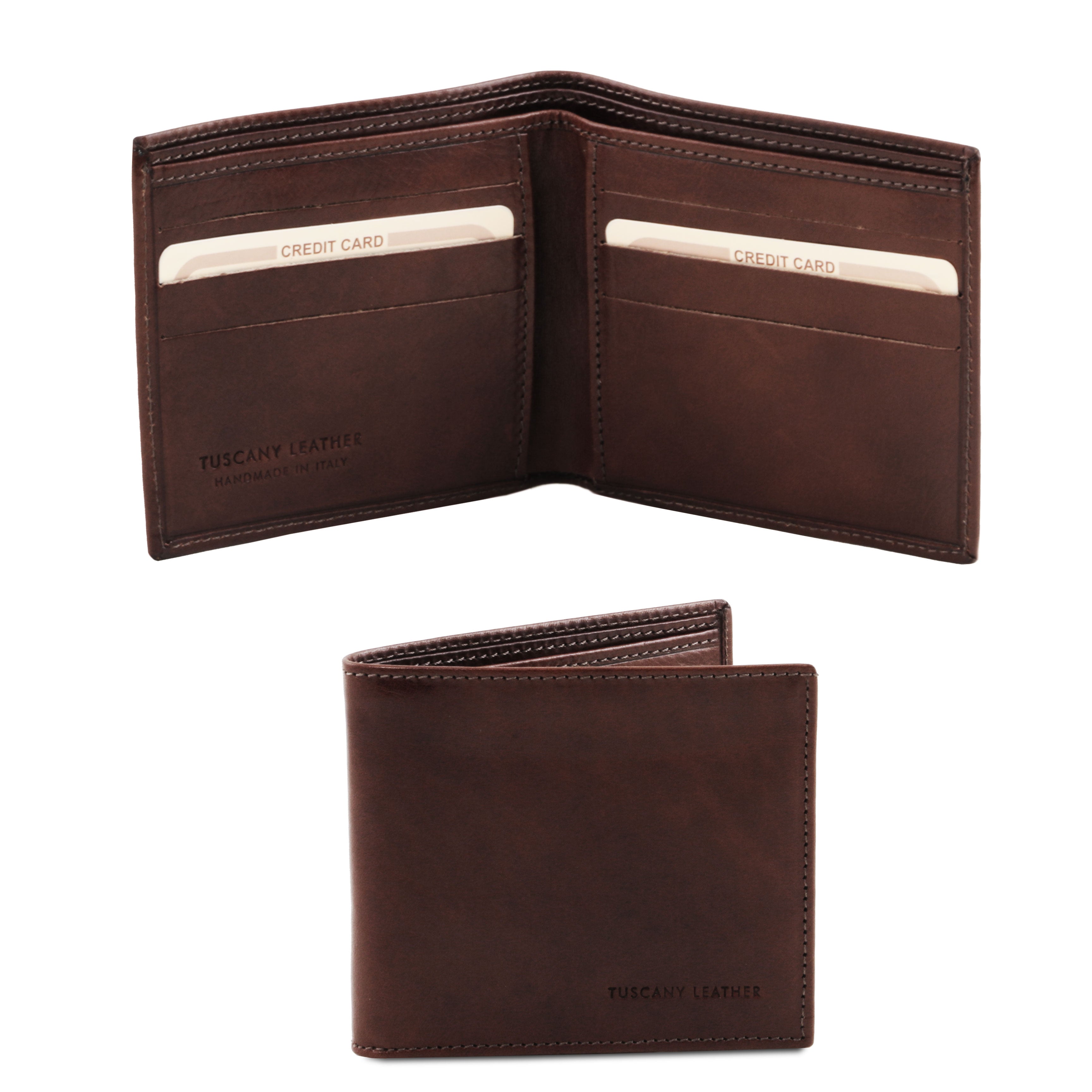 Portefeuille homme PURO en cuir pleine fleur 2 volets Image secondaire du produit