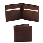Portefeuille homme PURO en cuir pleine fleur 2 volets