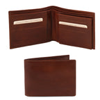 Portefeuille homme AMPIO en cuir pleine fleur 3 volets