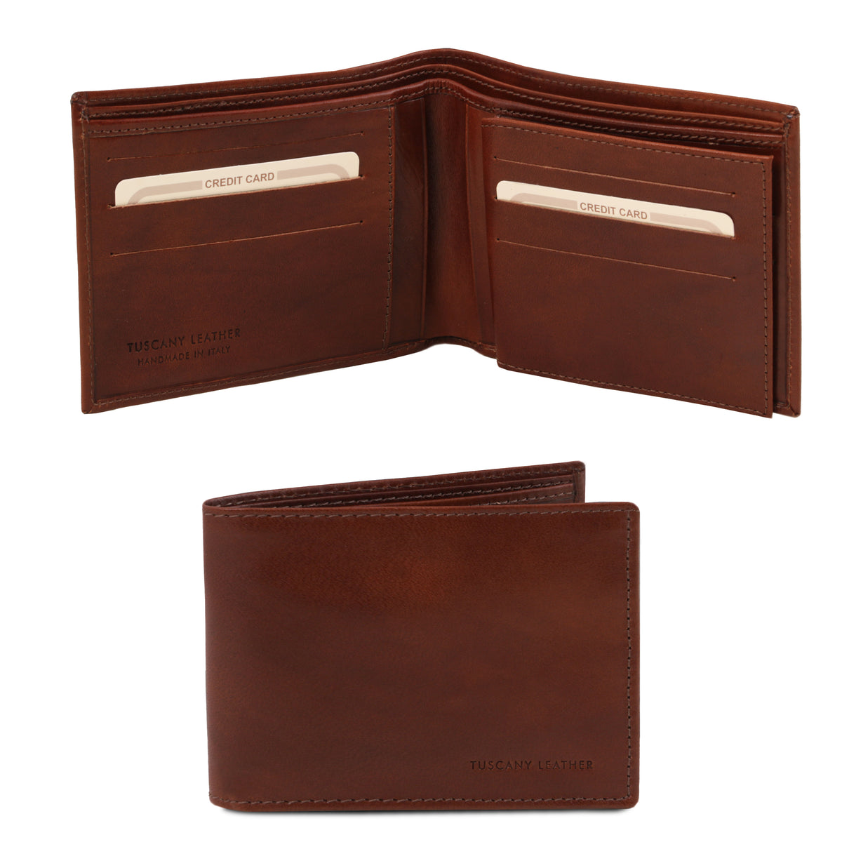 Portefeuille homme AMPIO en cuir pleine fleur 3 volets