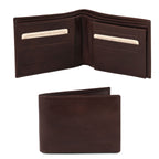 Portefeuille homme AMPIO en cuir pleine fleur 3 volets