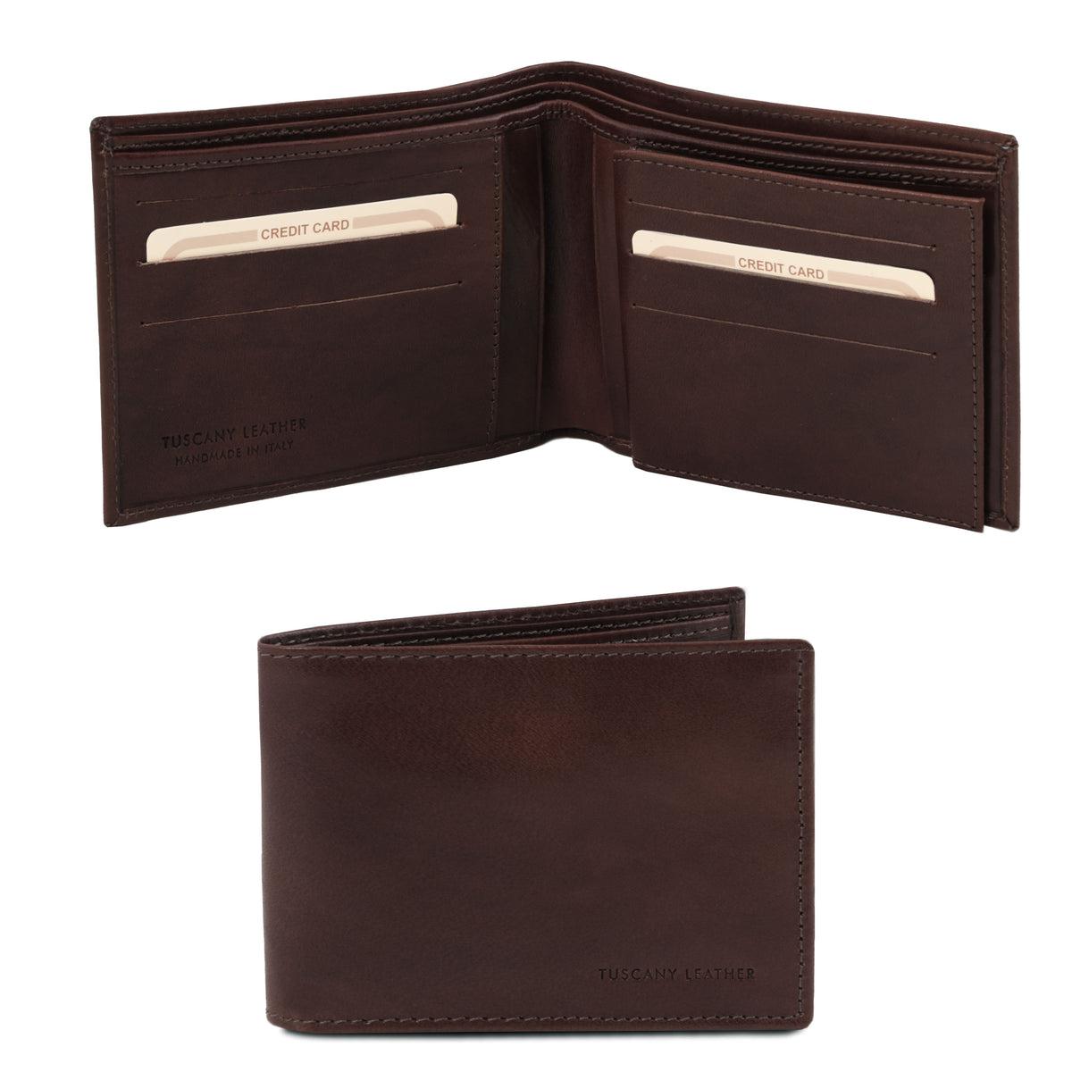 Portefeuille homme AMPIO en cuir pleine fleur 3 volets