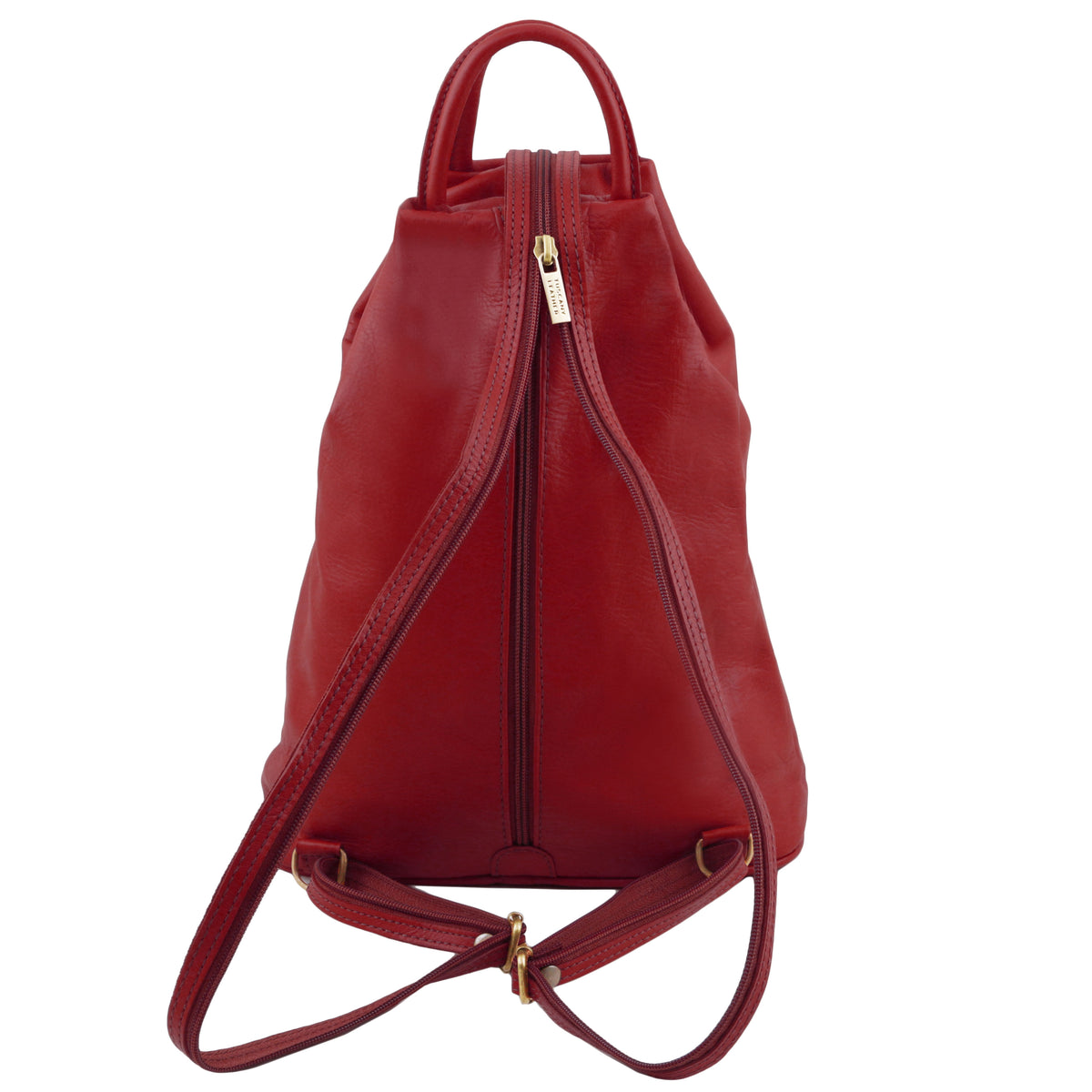 Sac à dos femme SHANGHAI épuré en cuir véritable pleine fleur