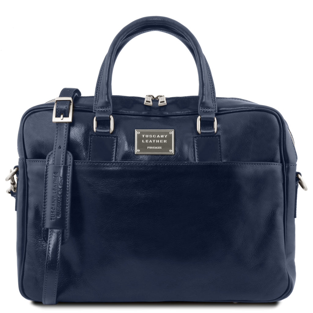 Cartable homme cuir pleine fleur ordinateur 15,6 pouces URBINO