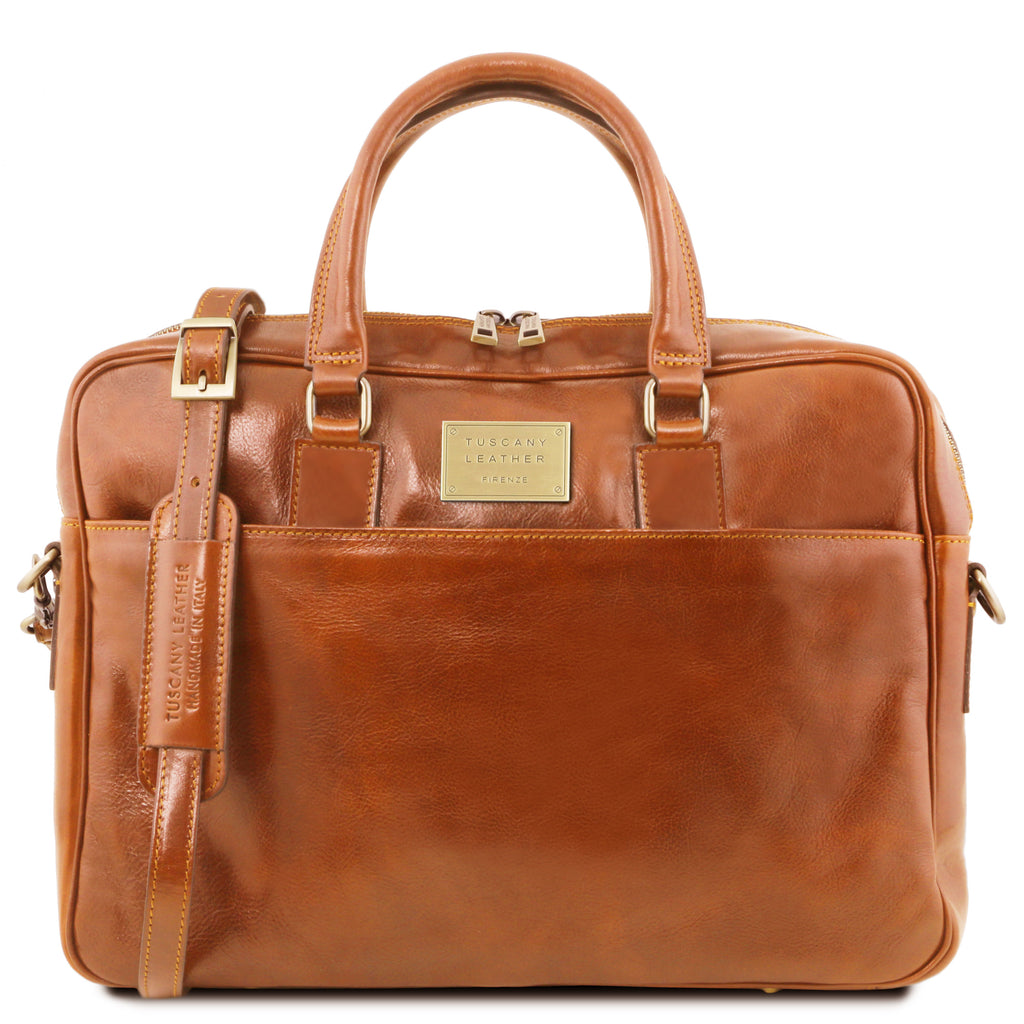 Cartable homme cuir pleine fleur ordinateur 15,6 pouces URBINO