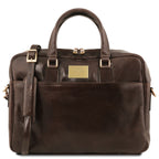 Cartable homme cuir pleine fleur ordinateur 15,6 pouces URBINO