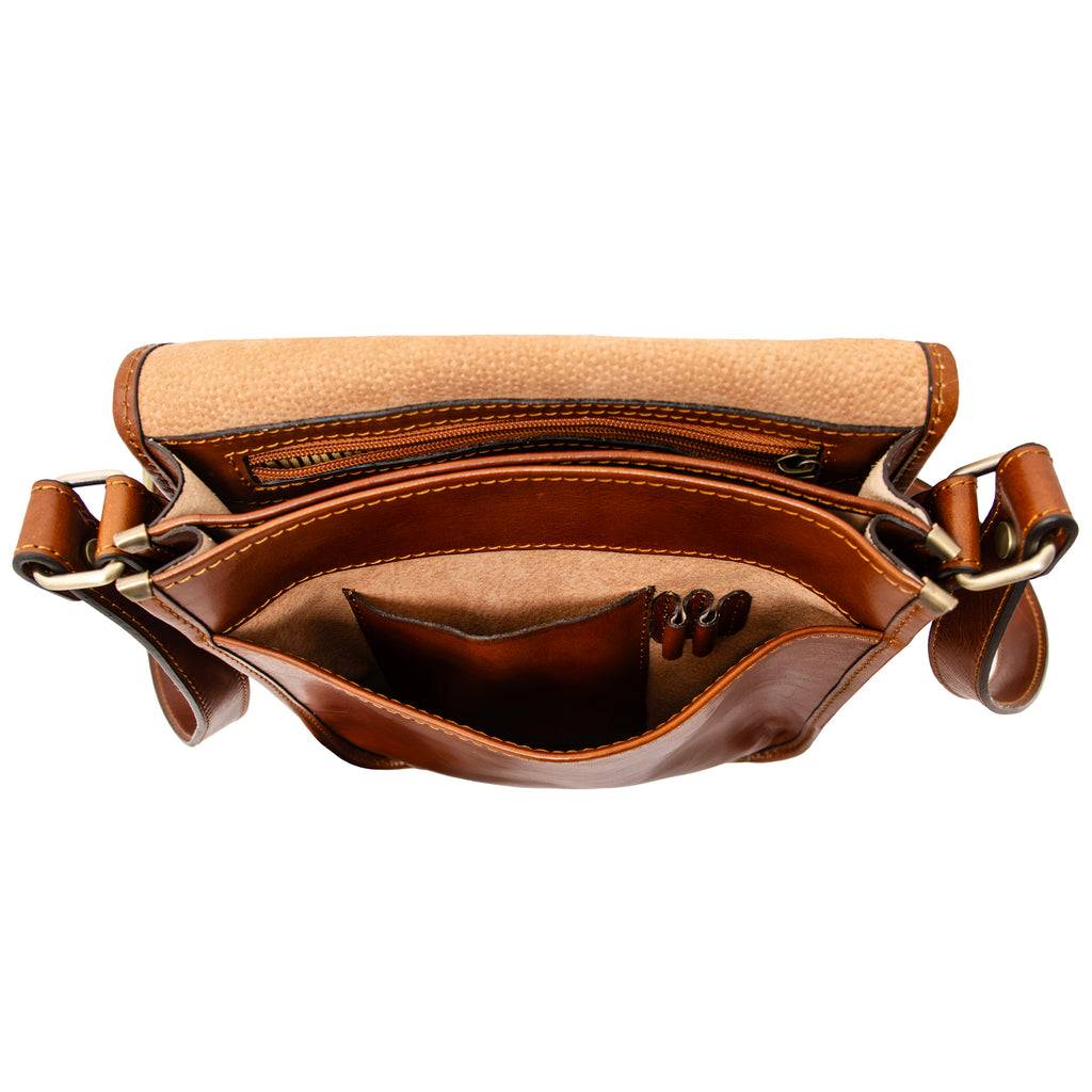 Sac bandoulière homme LORENZO cuir tablette 10 pouces