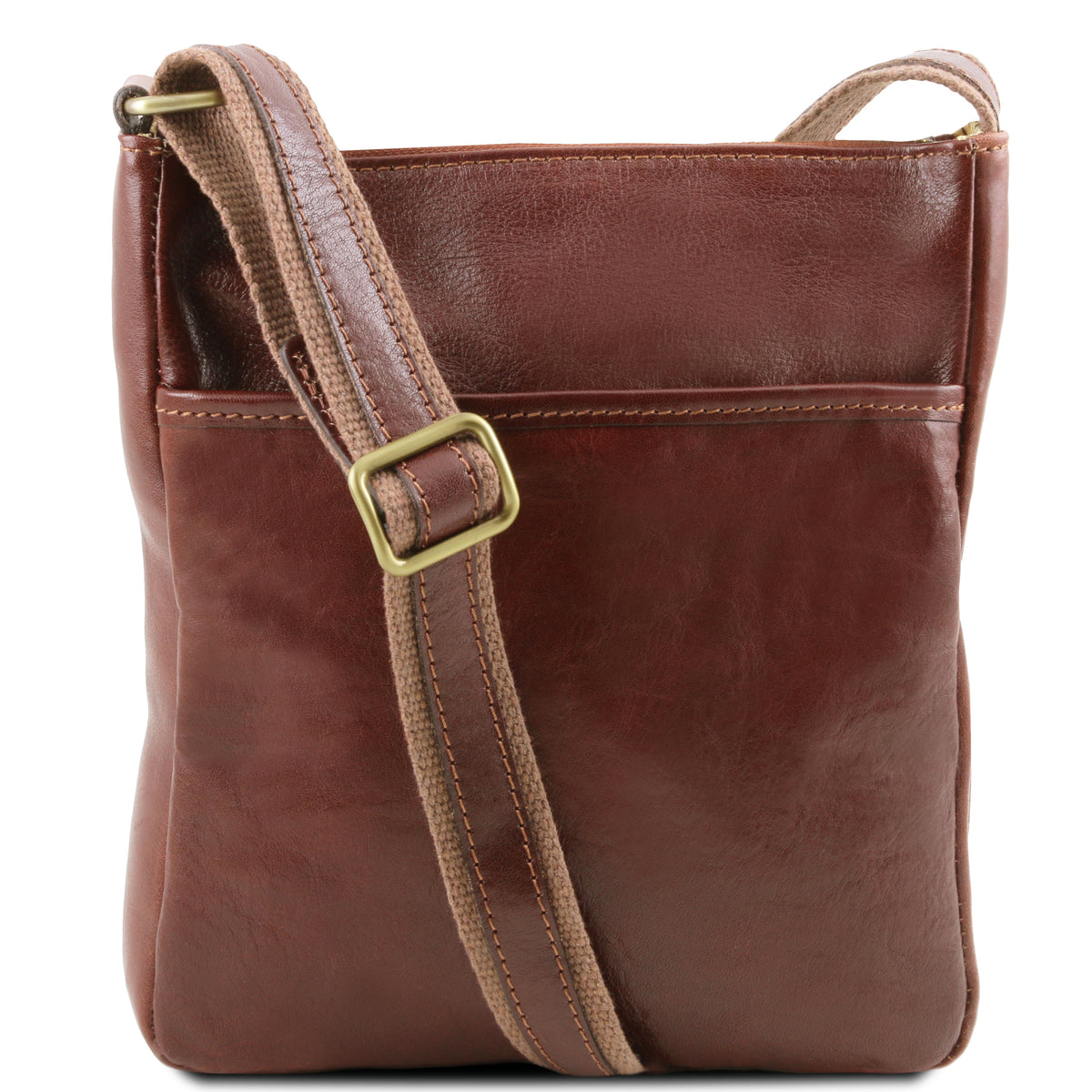 Sac bandoulière homme JASON en cuir pleine fleur compact Main image