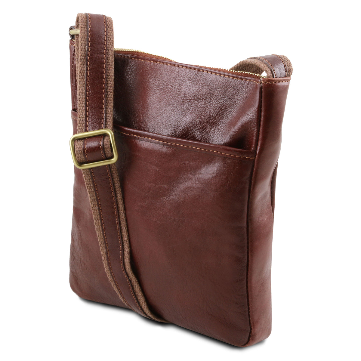 Sac bandoulière homme JASON en cuir pleine fleur compact
