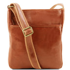 Sac bandoulière homme JASON en cuir pleine fleur compact