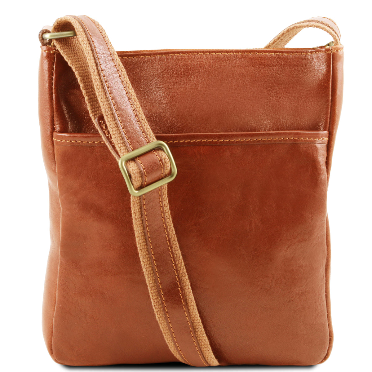 Sac bandoulière homme JASON en cuir pleine fleur compact