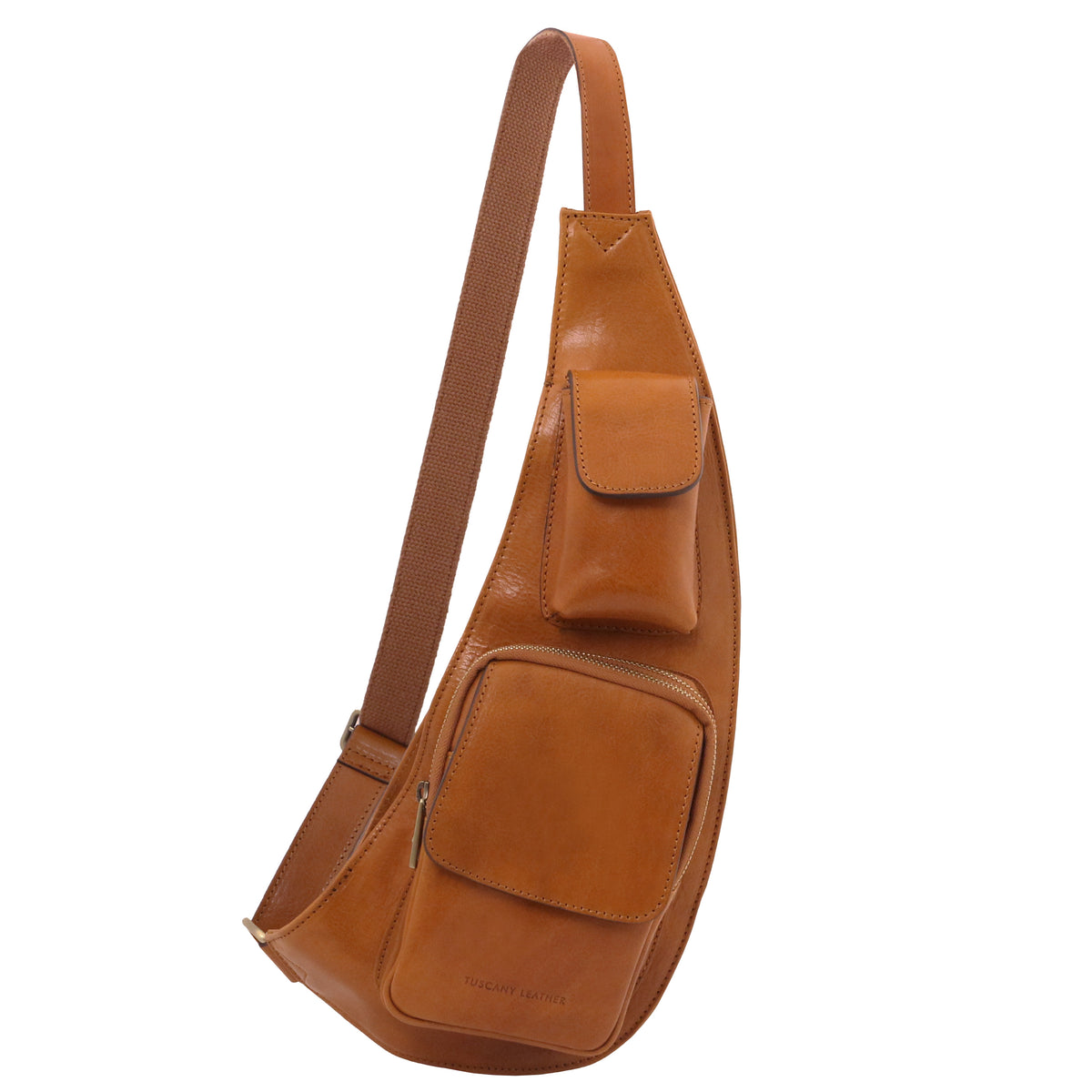 Sac bandoulière homme ENZO cuir pleine fleur multi-poches Main image