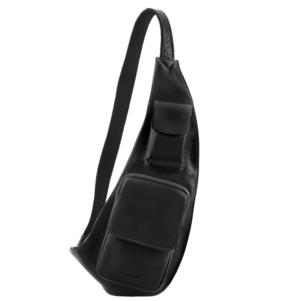 Sac bandoulière homme ENZO cuir pleine fleur multi-poches