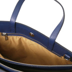 PALERMO — Serviette business en cuir Saffiano 3 compartiments