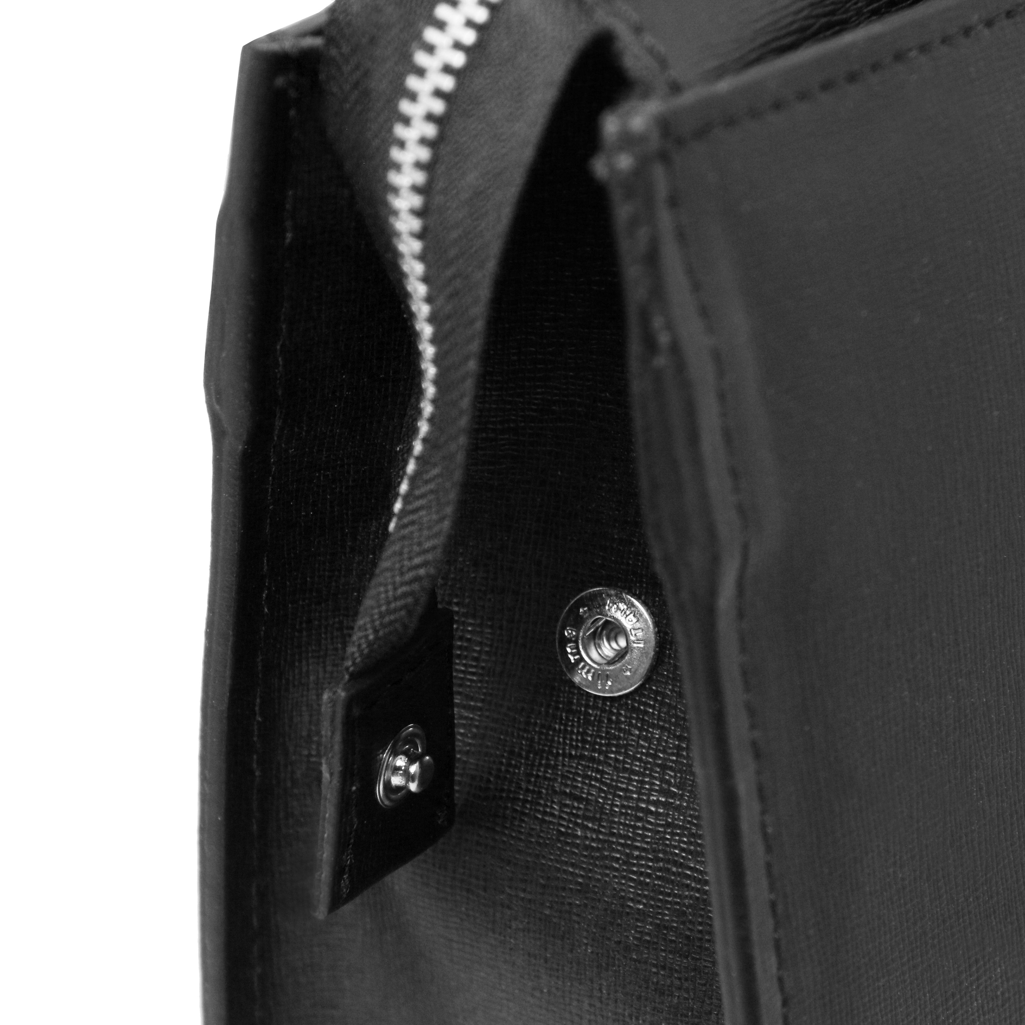 PALERMO — Serviette business en cuir Saffiano 3 compartiments