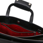 PALERMO — Serviette business en cuir Saffiano 3 compartiments