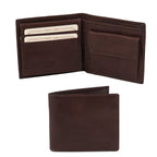 Portefeuille homme TUTTO en cuir pleine fleur 3 volets