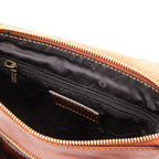 Sac bandoulière homme JIMMY cuir pleine fleur poche frontale