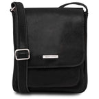 Sac bandoulière homme JIMMY cuir pleine fleur poche frontale