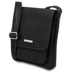 Sac bandoulière homme JIMMY cuir pleine fleur poche frontale
