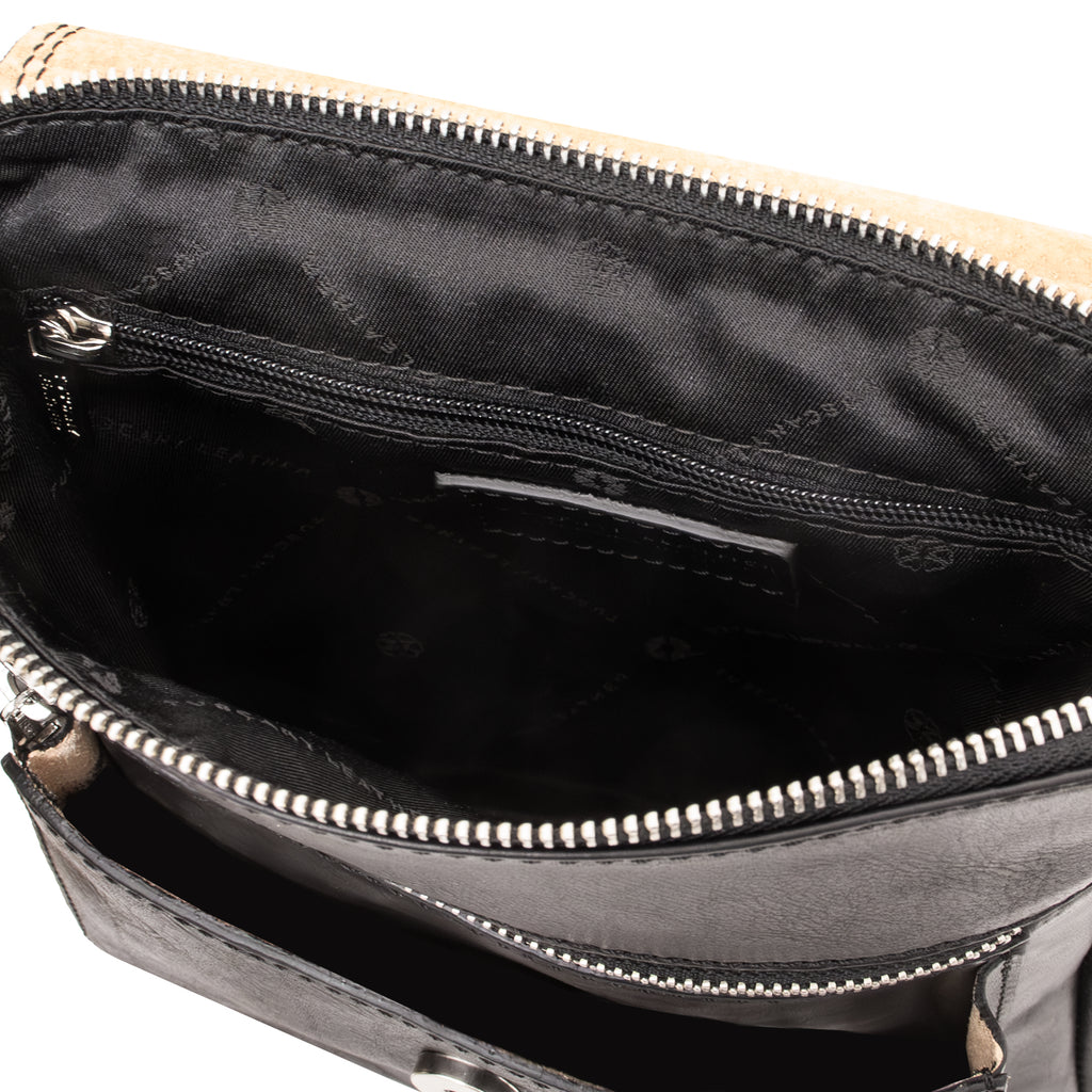 Sac bandoulière homme JIMMY cuir pleine fleur poche frontale