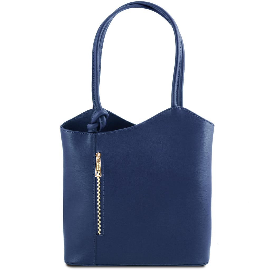 Patty - Sac cabas convertible en cuir Saffiano