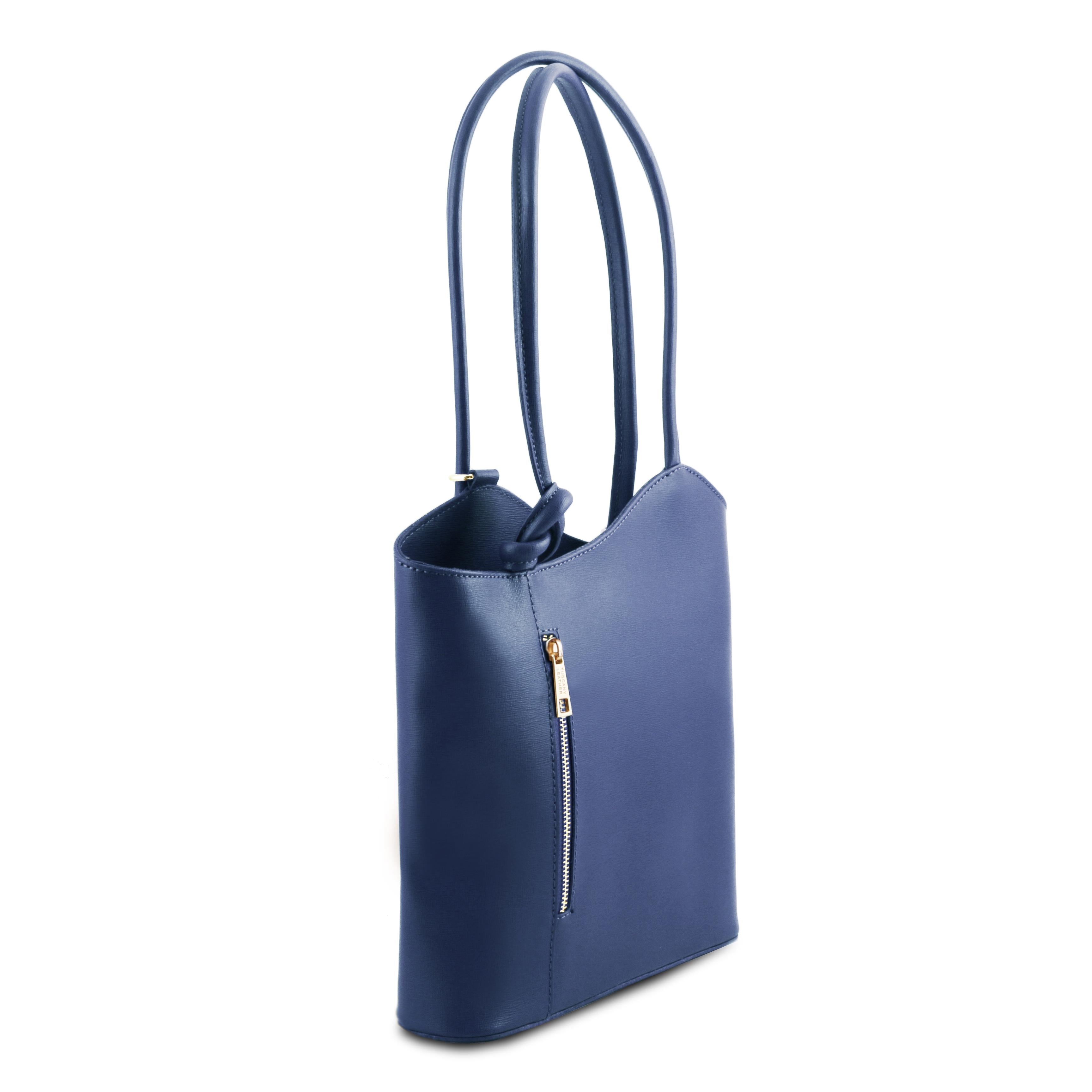 Patty - Sac cabas convertible en cuir Saffiano