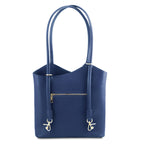 Patty - Sac cabas convertible en cuir Saffiano