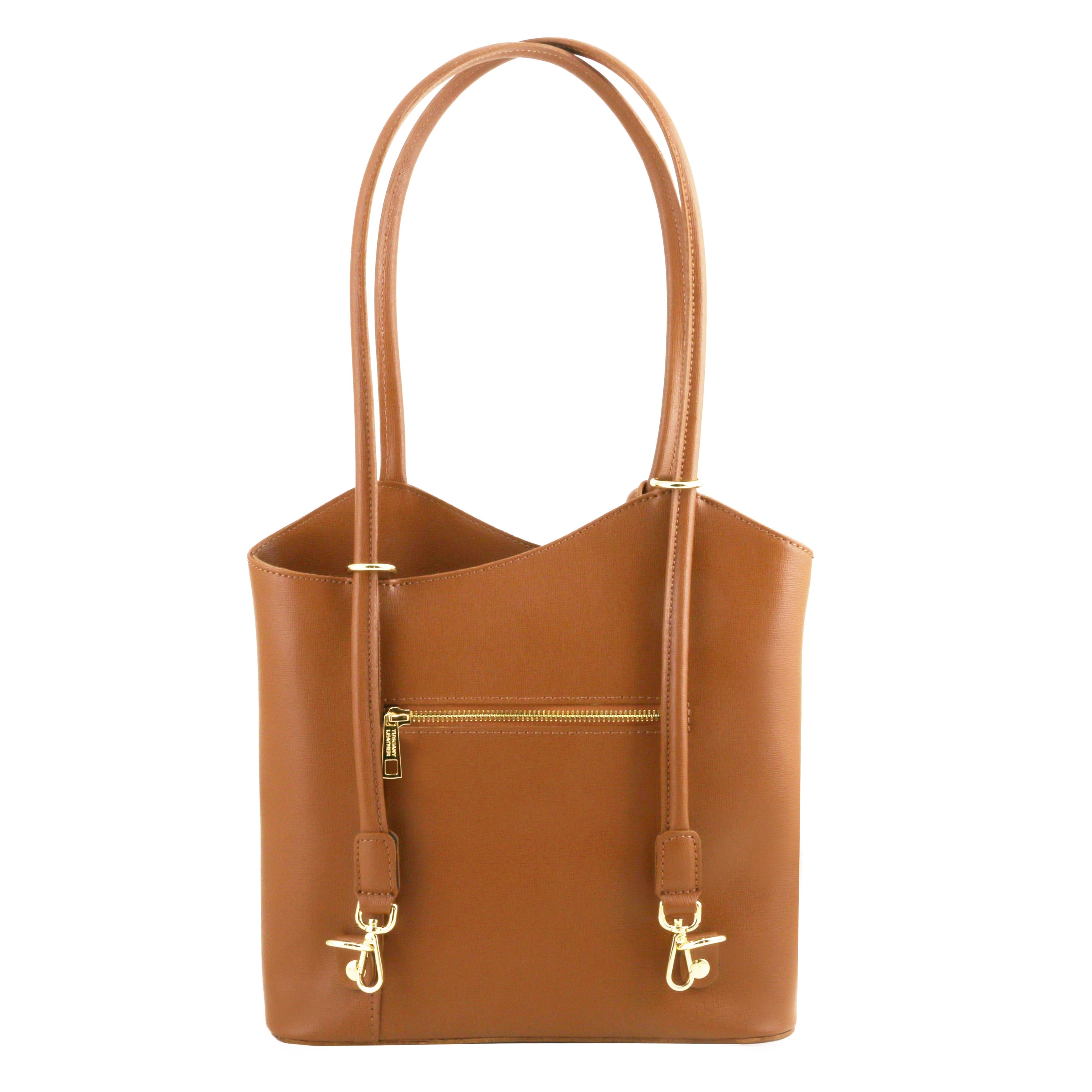 Patty - Sac cabas convertible en cuir Saffiano