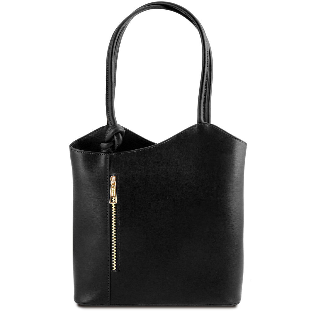 Patty - Sac cabas convertible en cuir Saffiano