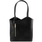 Patty - Sac cabas convertible en cuir Saffiano