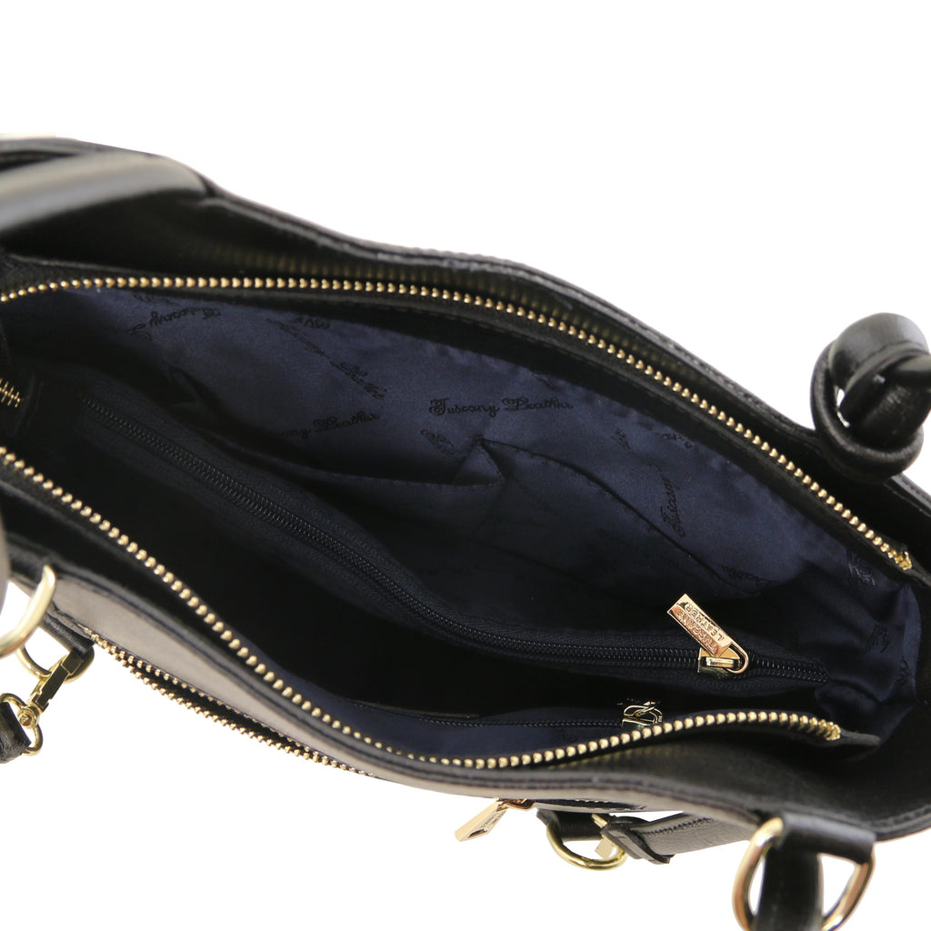 Patty - Sac cabas convertible en cuir Saffiano
