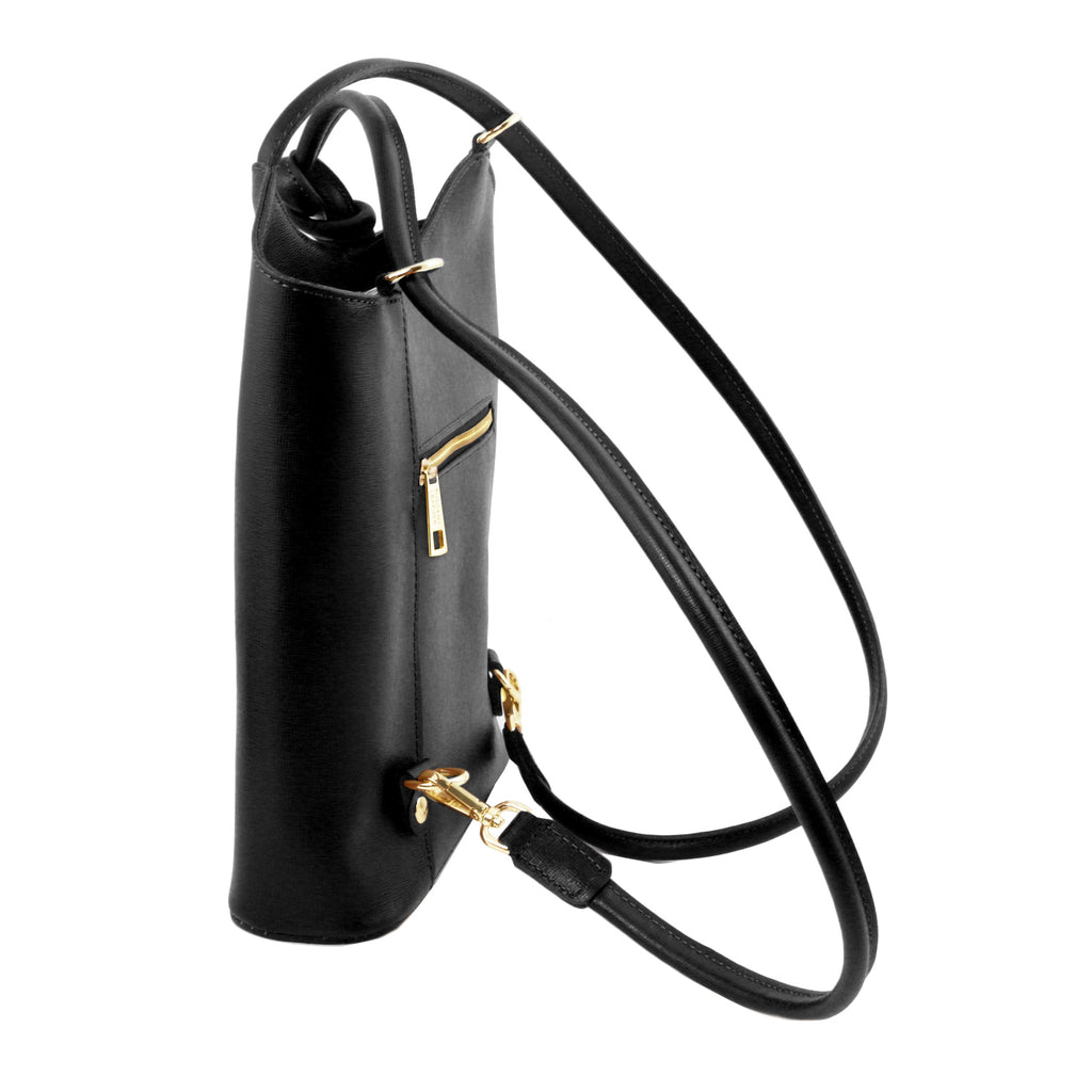 Patty - Sac cabas convertible en cuir Saffiano