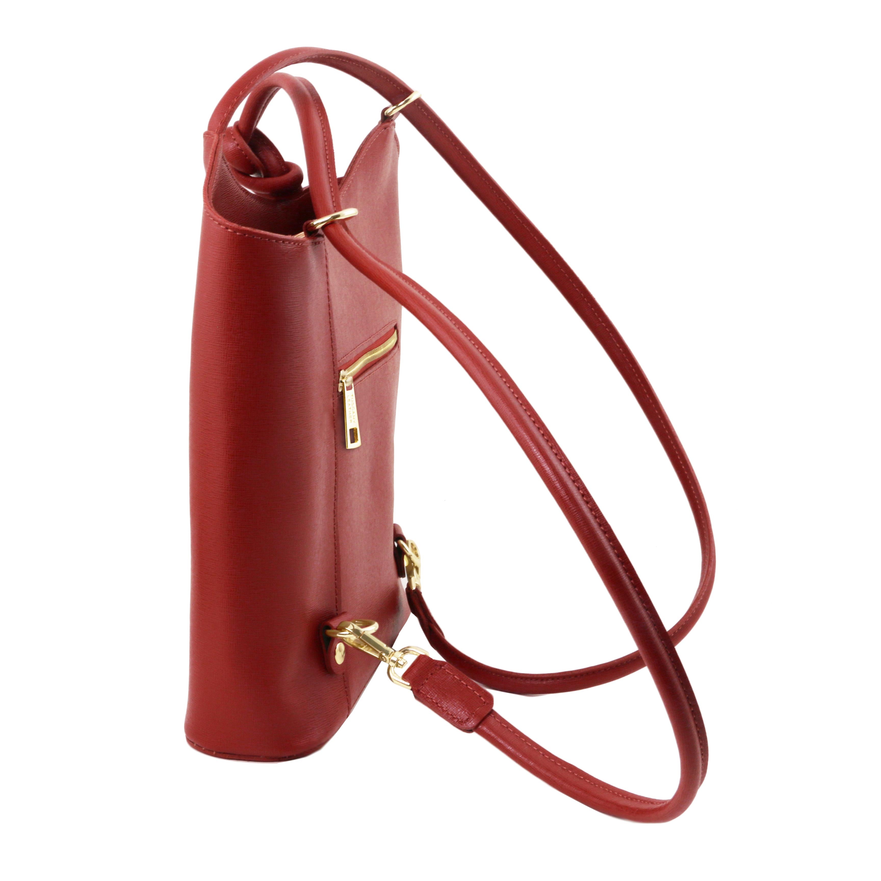 Patty - Sac cabas convertible en cuir Saffiano