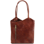 PATTY — Sac convertible cuir pleine fleur italien