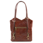 PATTY — Sac convertible cuir pleine fleur italien