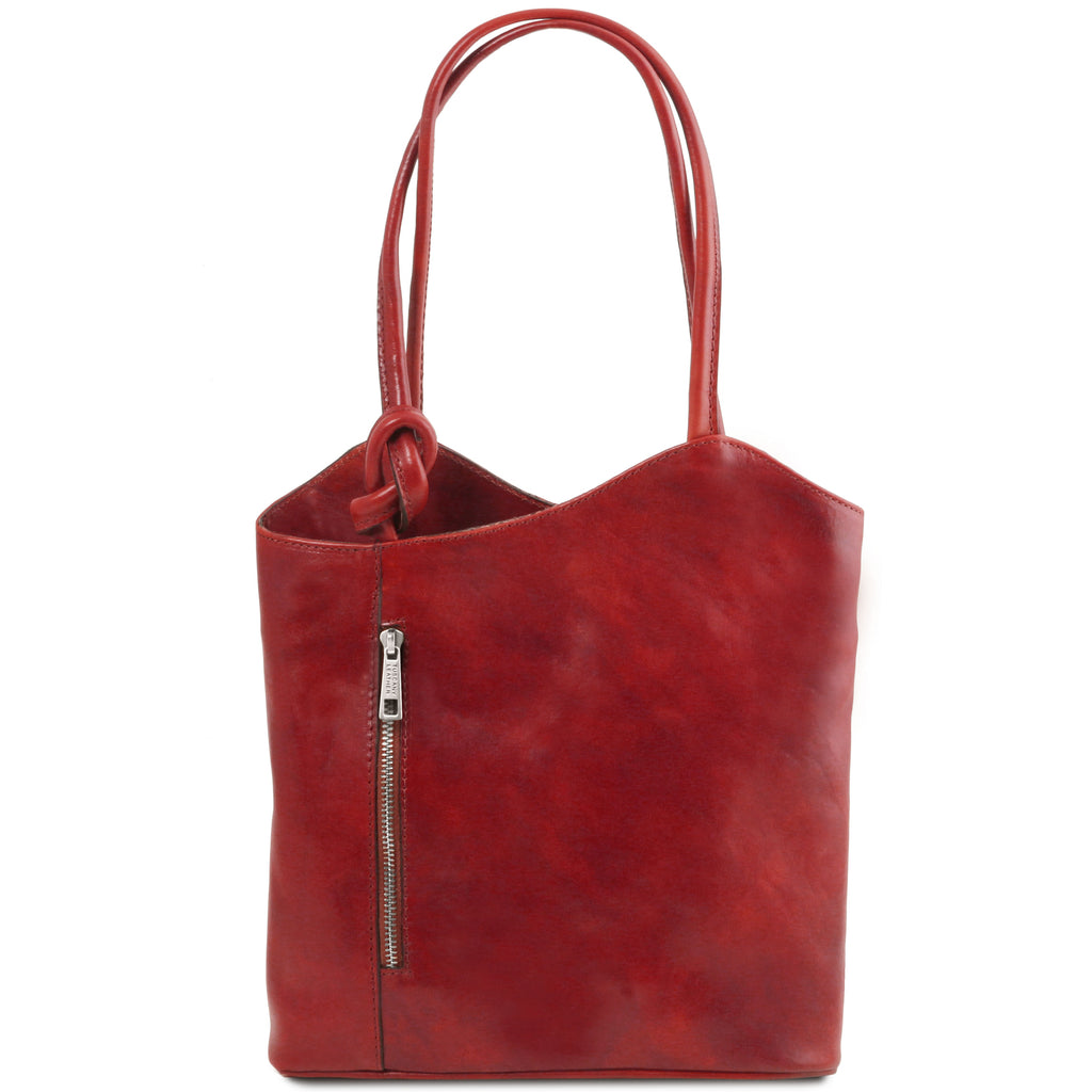 PATTY — Sac convertible cuir pleine fleur italien