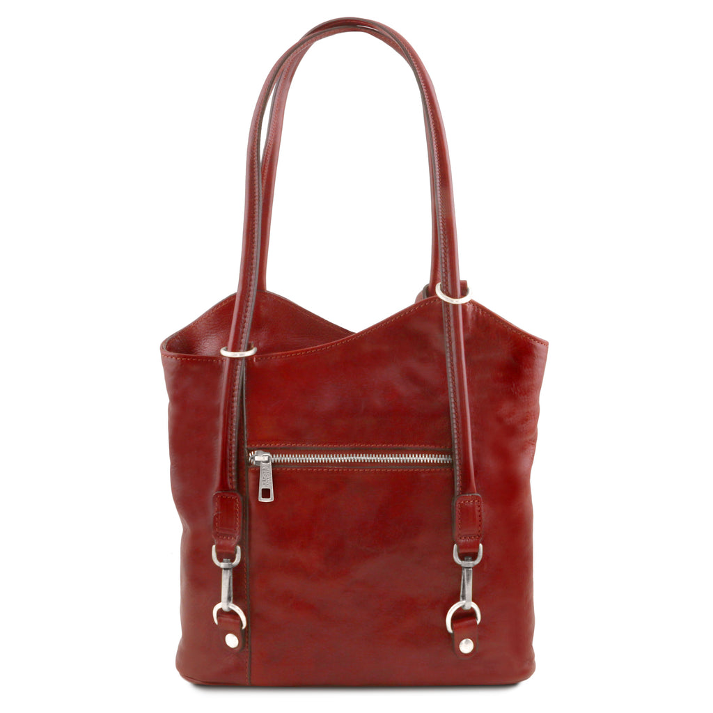 PATTY — Sac convertible cuir pleine fleur italien
