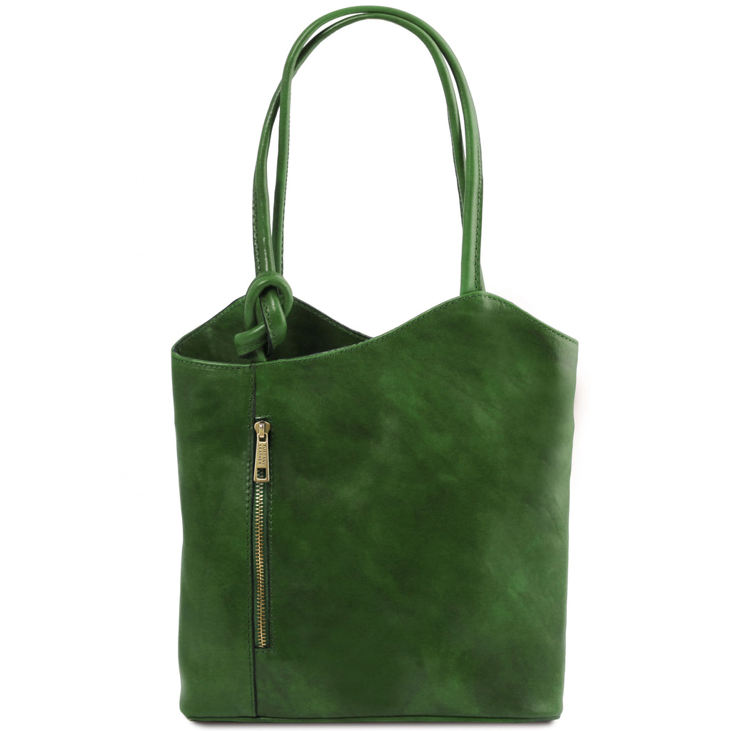 PATTY — Sac convertible cuir pleine fleur italien