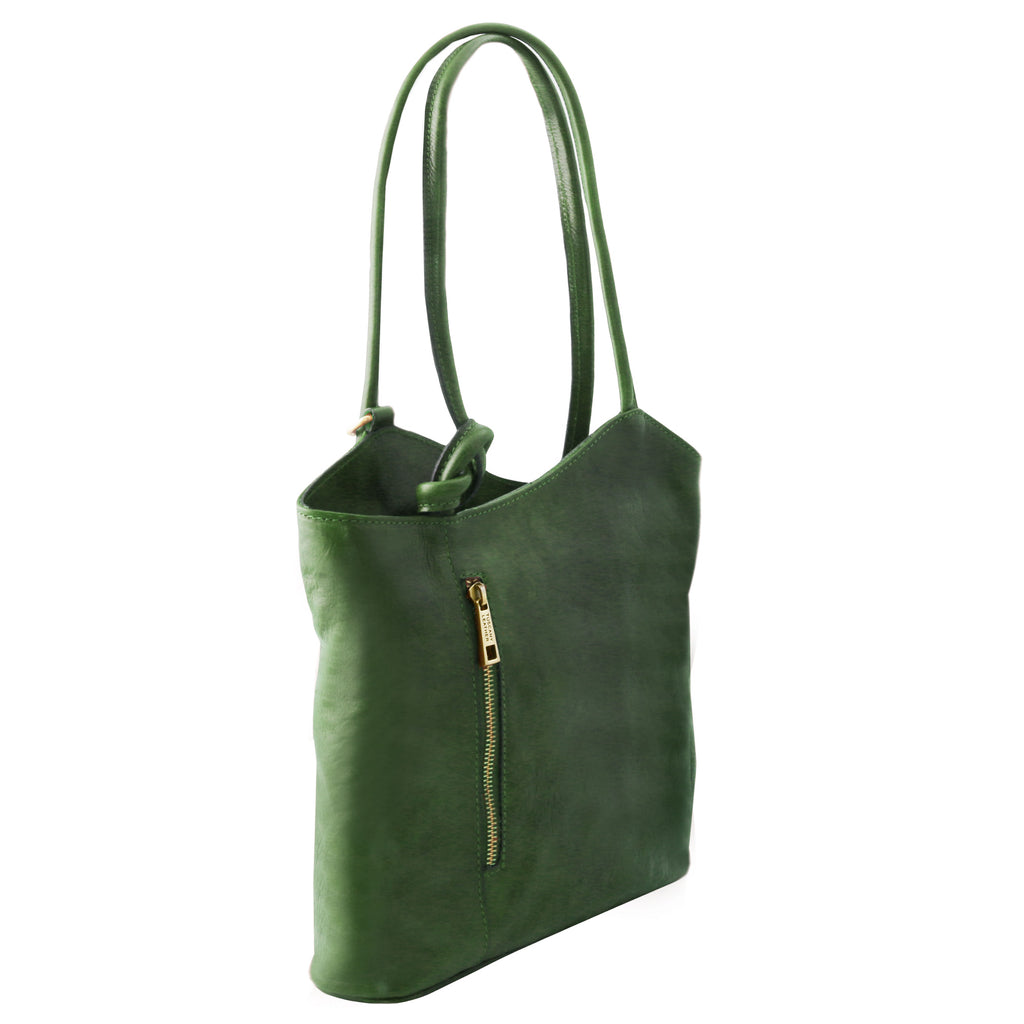 PATTY — Sac convertible cuir pleine fleur italien