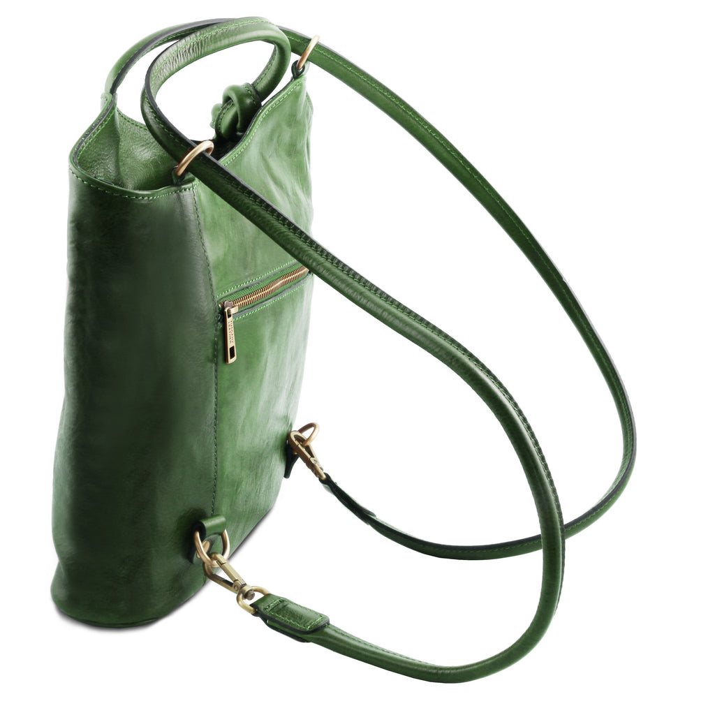 PATTY — Sac convertible cuir pleine fleur italien