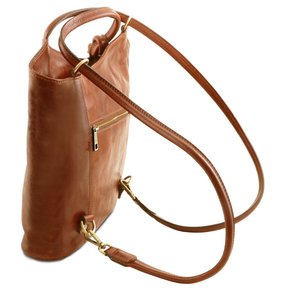 PATTY — Sac convertible cuir pleine fleur italien
