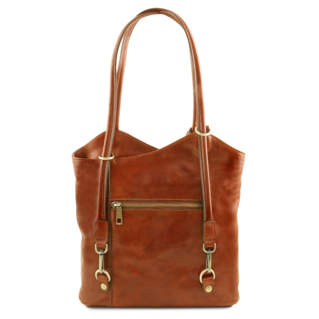 PATTY — Sac convertible cuir pleine fleur italien