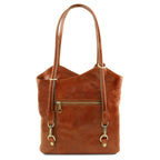 PATTY — Sac convertible cuir pleine fleur italien