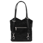 PATTY — Sac convertible cuir pleine fleur italien